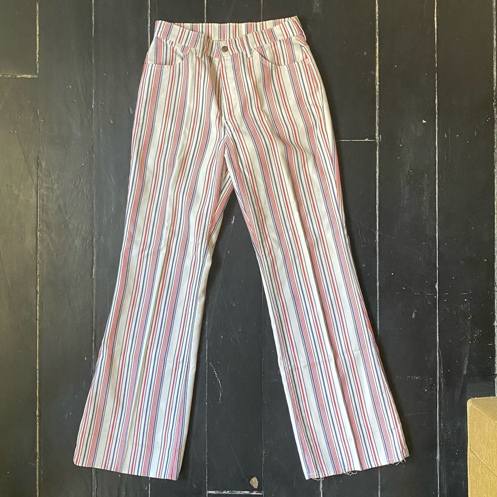 Levi’s 1960’s Vintage Red White Blue Striped Jeans